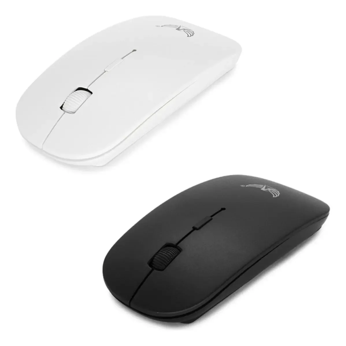 Mouse Sem Fio USB AG-690 1600dpi Óptico Branco foto 2