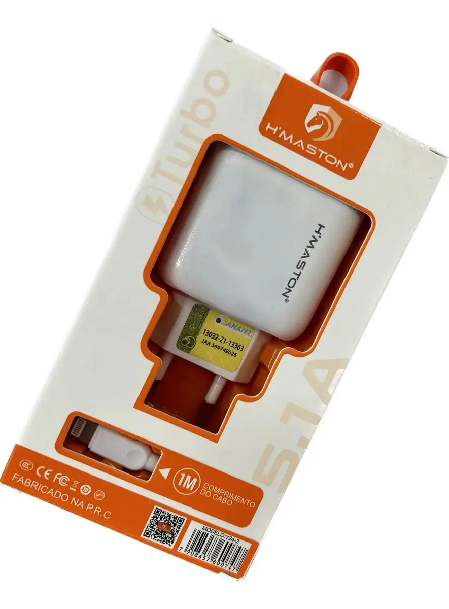 Carregador Hmaston Tomada 5.1 iPhone Y24-2 Cor Branco foto 2