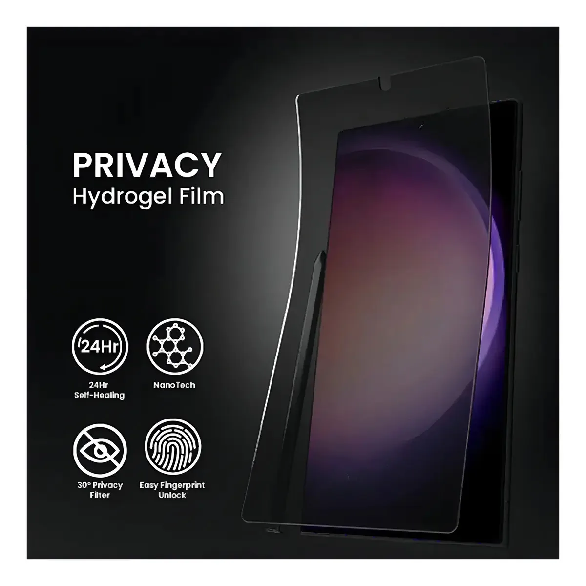 Película Hidrogel Galaxy S24+ Auto-Reparação foto 4