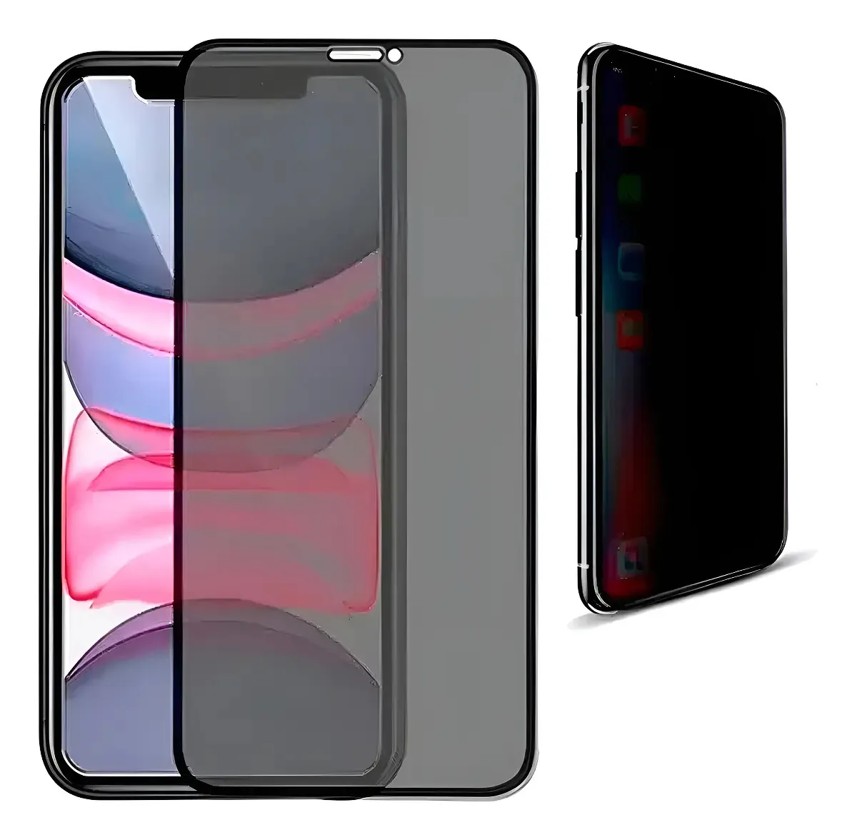 Película Vidro Privacidade 3D iPhone 11 Pro X XR XS Max 9H
