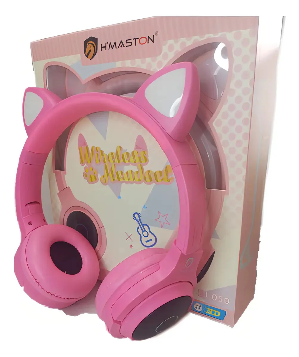 Fone De Gatinho Rosa Hmaston foto 2