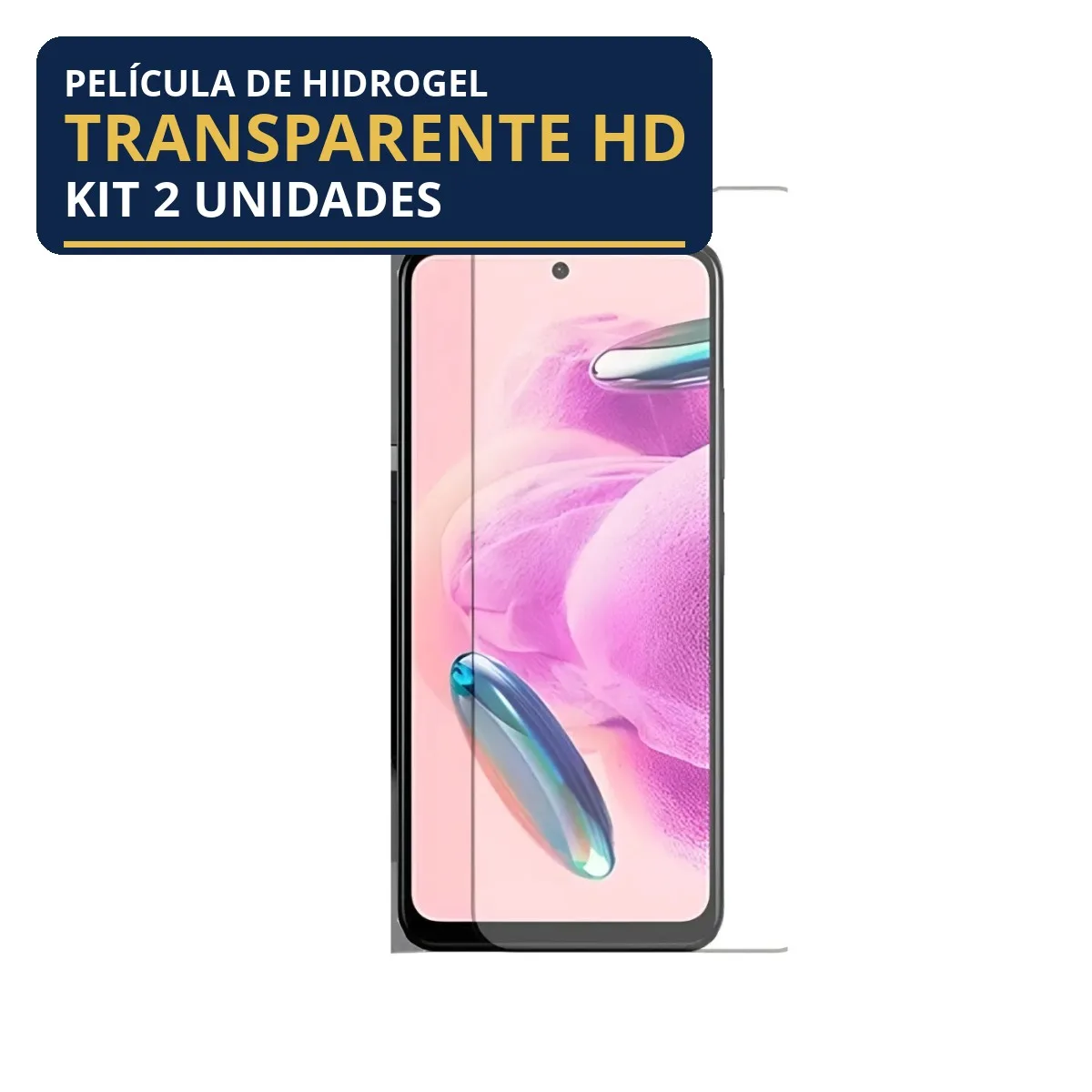 Kit 2 Películas Hidrogel Transparente Redmi Note 12S