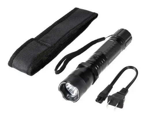 Lanterna Tatica Police Led 1101 Light Potente Teaser Choque foto 2