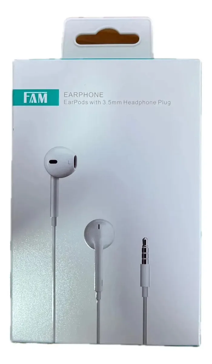 Fone De Ouvido Earphone Br Fca-oe12/18c Cor Branco P2