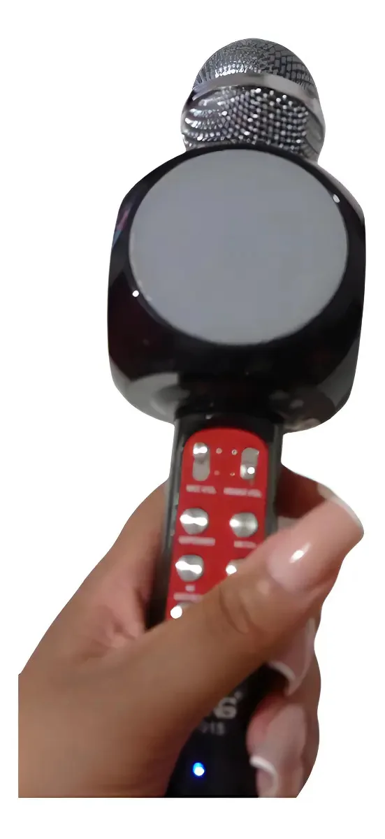 Microfone Sem Fio Karaokê Bluetooth Led Lelong Le 915 foto 3