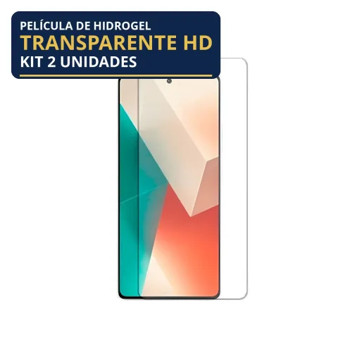 Kit 2 Películas Hidrogel Transparente Redmi Note 13