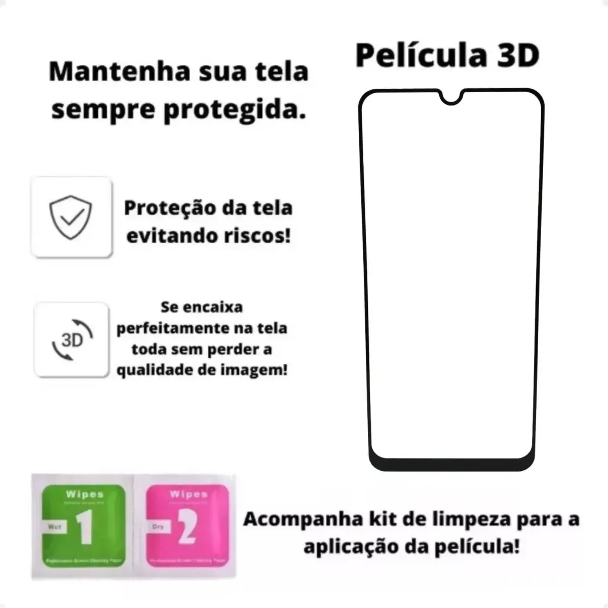 Película Vidro 3d Para Xiaomi Redmi 15c 4g / Poco C85 6.9 foto 3
