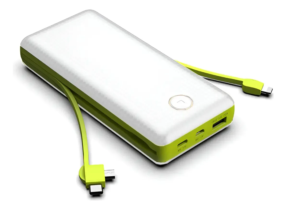 Carregador Portátil 20000 Mah Power Bank 3em1 Bateria Sx-959