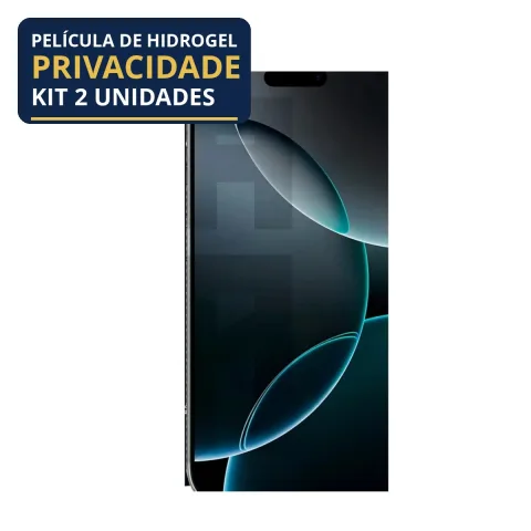 Kit 2 Películas Hidrogel Privacidade iPhone 16 Pro