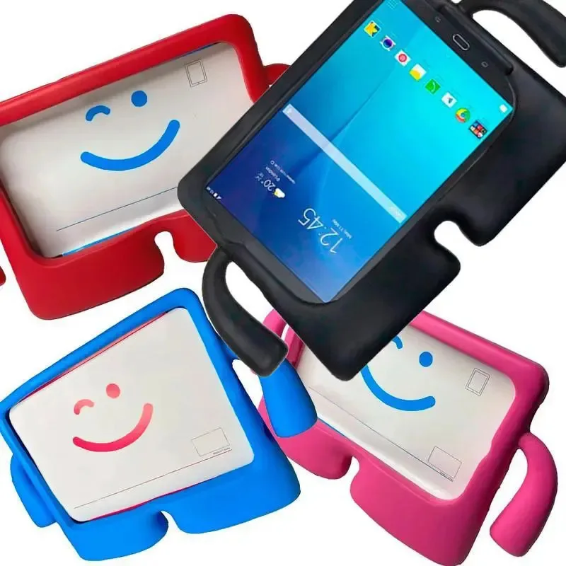 Capinha Tablet Galaxy Tab E T560 T561 + Película - Rosa foto 2