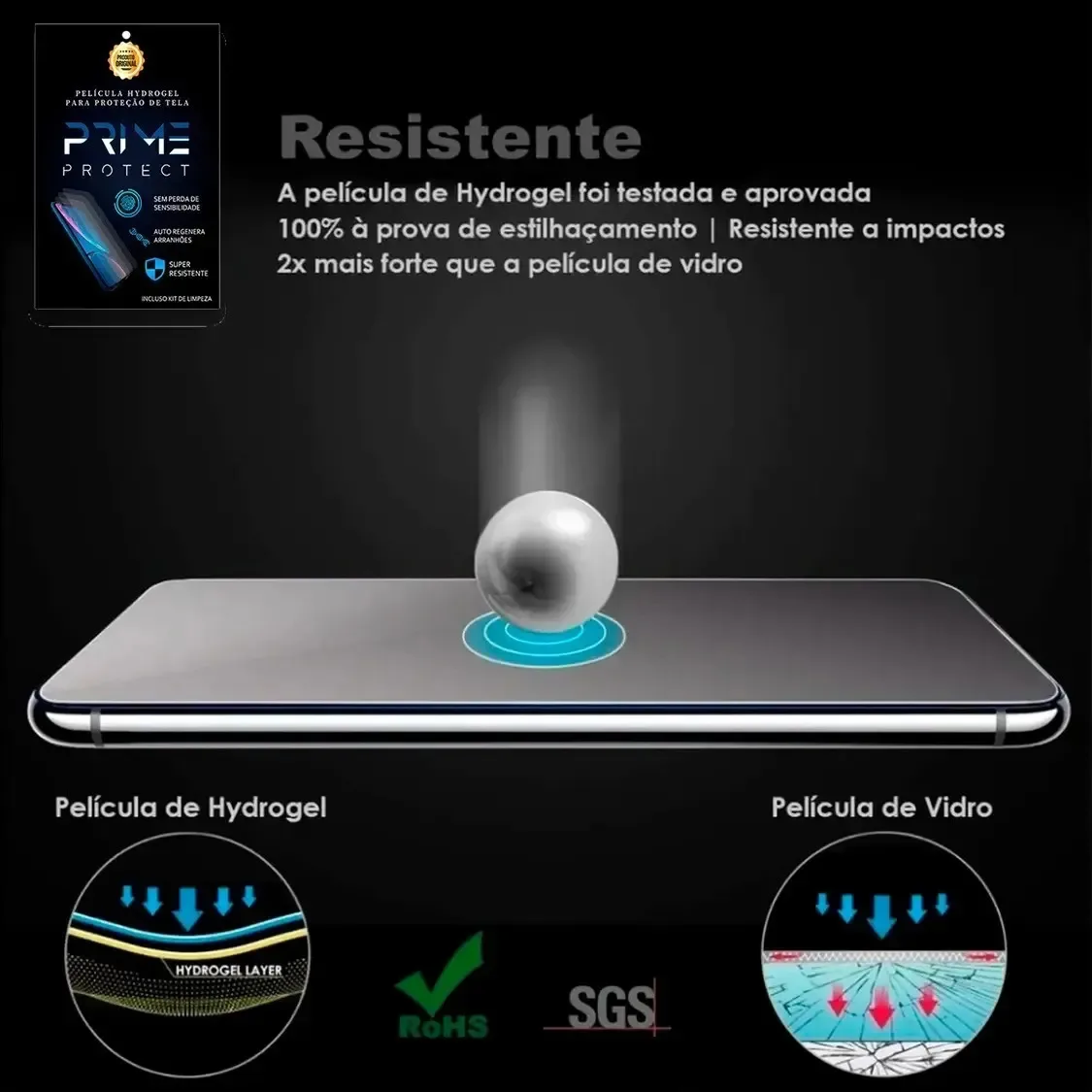 Kit 2 Películas Hidrogel Transparente Galaxy A71 foto 2
