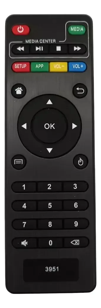 Controle remoto TV Box