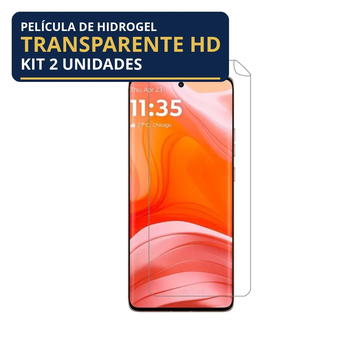 Kit 2 Películas Hidrogel Transparente  Edge 50