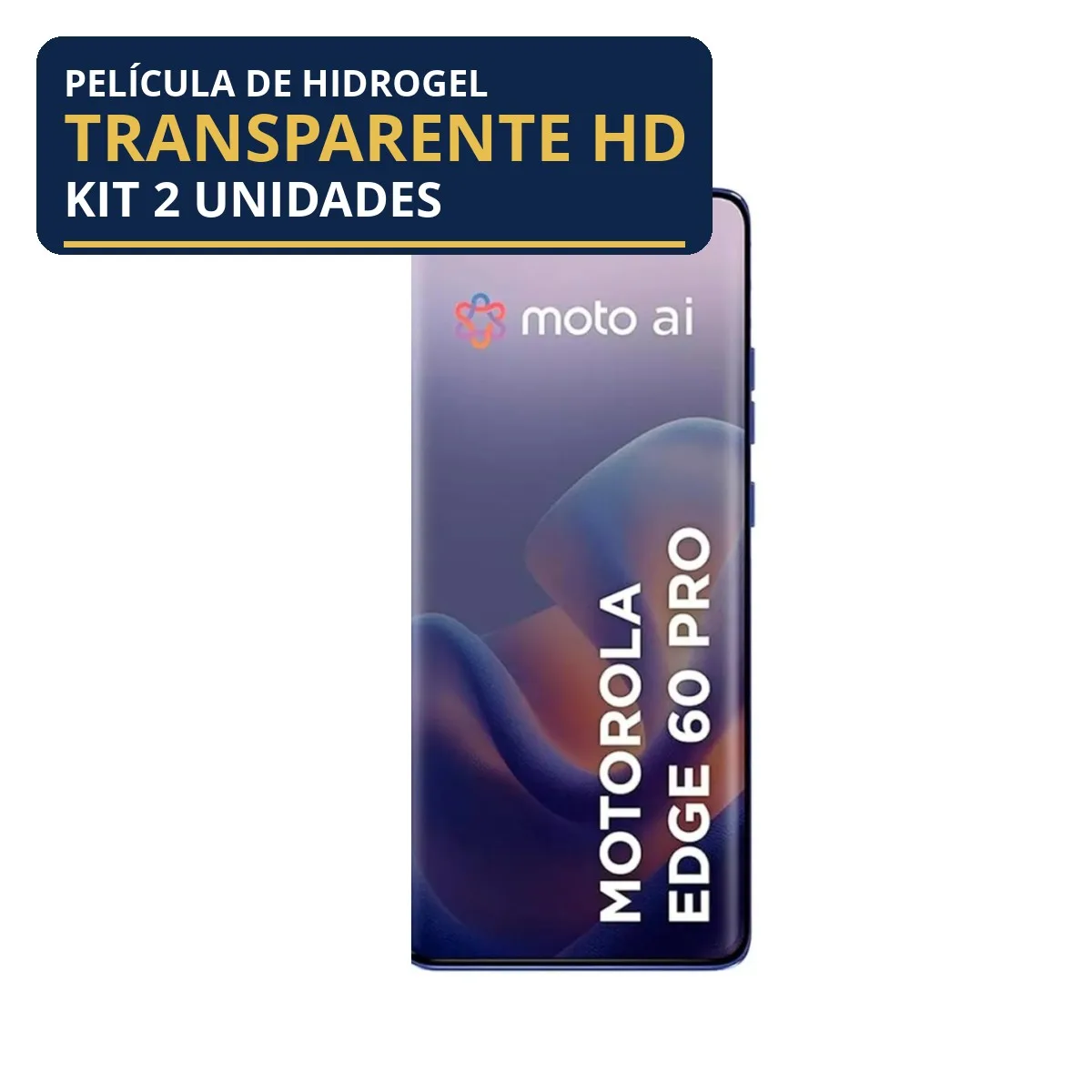 Kit 2 Películas Hidrogel Transparente  Edge 60 Pro