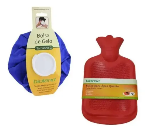 Bolsa Agua Quente 2l + Bolsa De Gelo Tamanho G