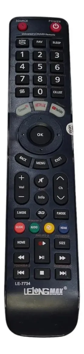 Controle Remoto Universal Para Smart Tv Le-7734 foto 2