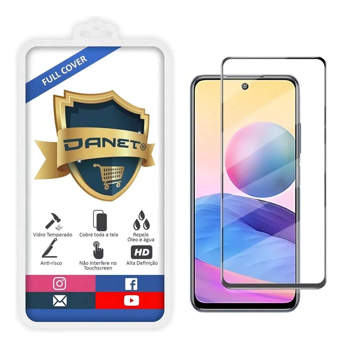 Película Vidro Temperado 3d Full Cover Redmi Note 10 5g 6.5