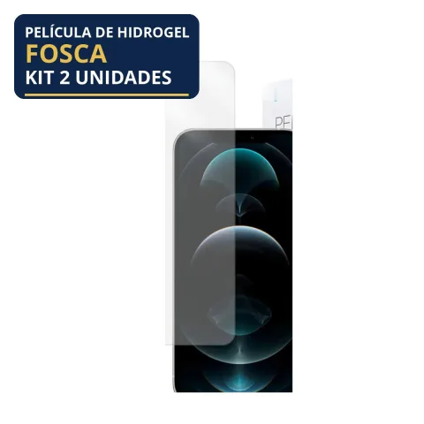 Kit 2 Películas Hidrogel Fosca iPhone 12 Pro Max
