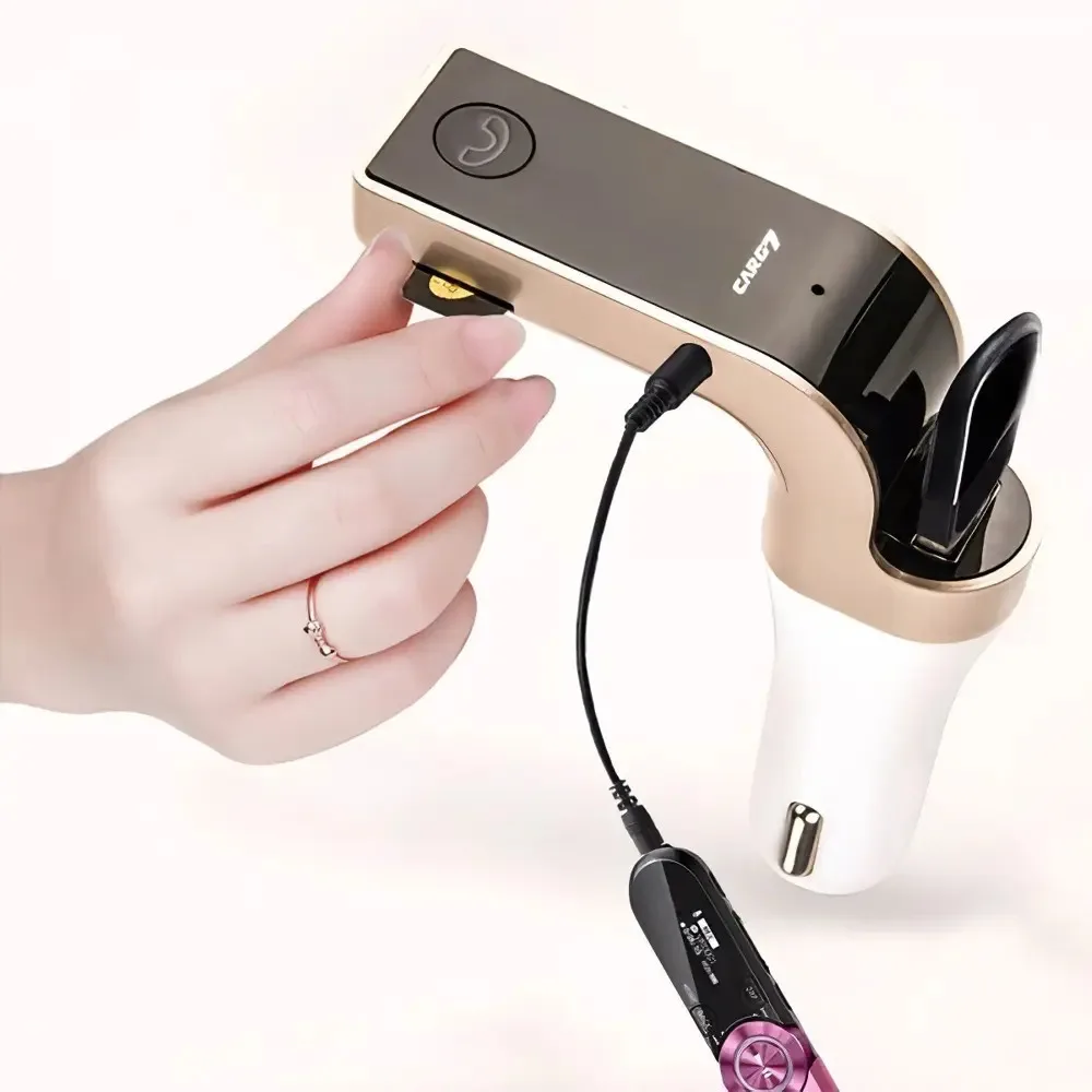 Transmissor Carg7 Bluetooth Fm Receptor Carg7, carregador foto 3