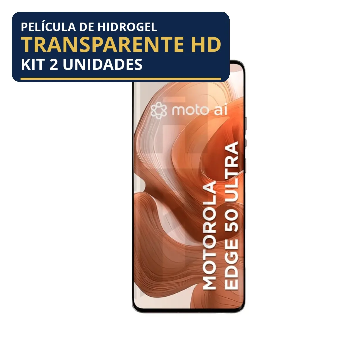 Kit 2 Películas Hidrogel Transparente Edge 50 Ultra