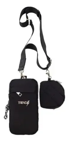 Tipo de mini bolsa de ombro, suporte pequeno para celular