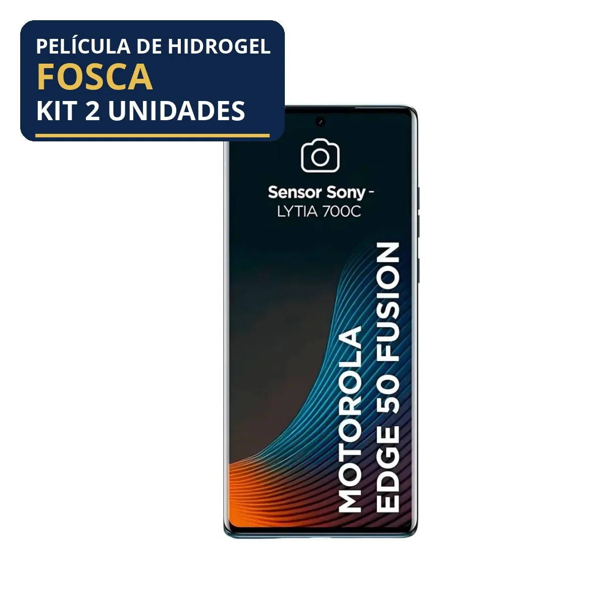 Kit 2 Películas Hidrogel Fosca Edge 50 Fusion