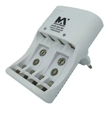 Carregador Para 4 Pilhas Aa/aaa/9v Max-882 C/inmetro