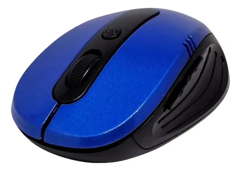 Mouse Sem Fio LEY-172 Azul 2.4GHz 6 Botões