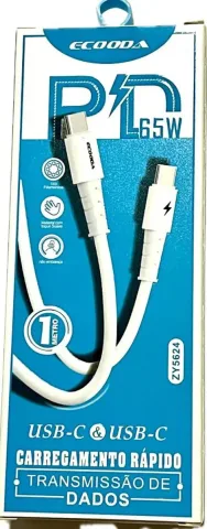 Cabo USB-C para Carregamento Rápido, 1 metro