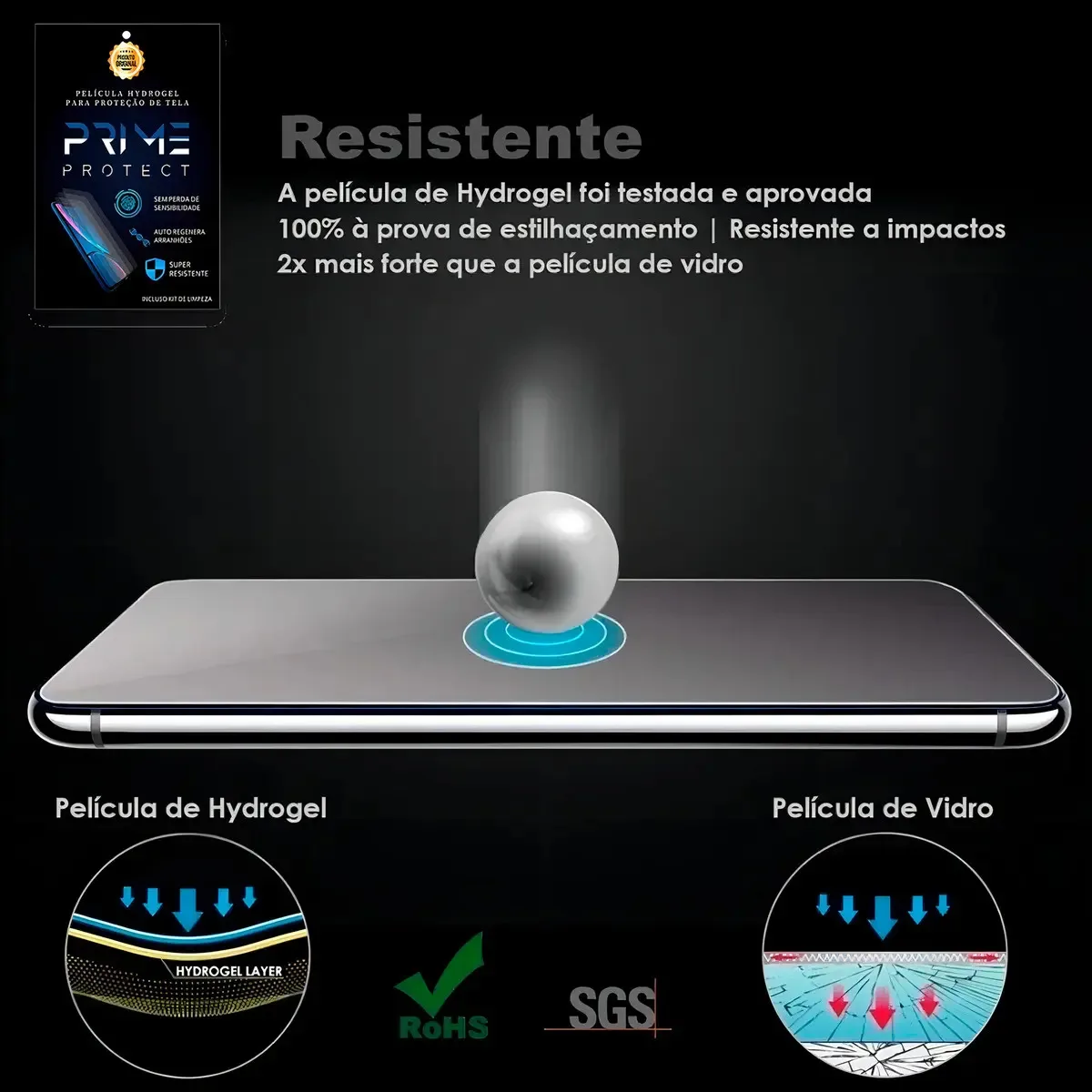 Película Hidrogel iPhone 14 Frontal Antirrisco foto 6