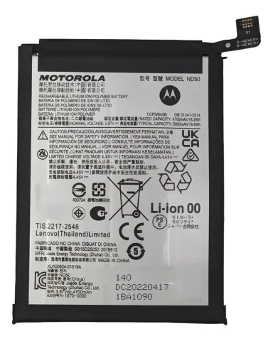 Bateria Moto G31 Xt2173 Nd50 5000mAh