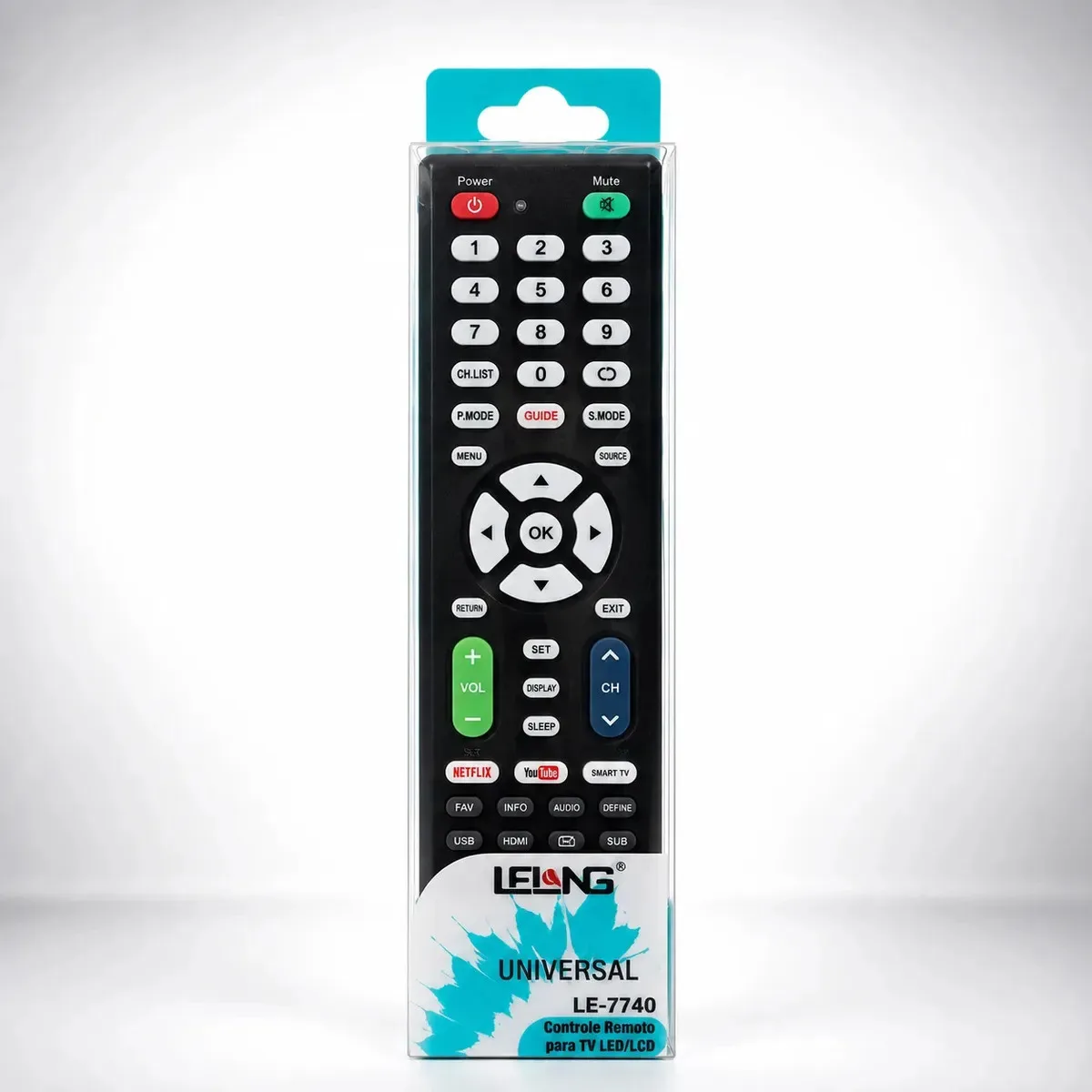 Controle Remoto Universal LELONG LE-7740 Preto foto 3