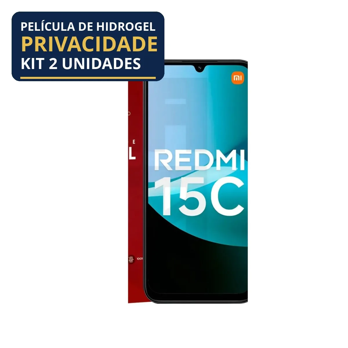 Kit 2 Películas Hidrogel Privacidade Redmi 15C