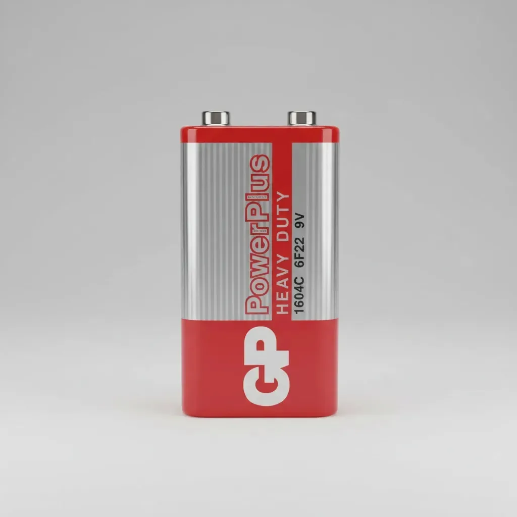 Pilha 9v Retangular Power Plus 6f22 foto 2