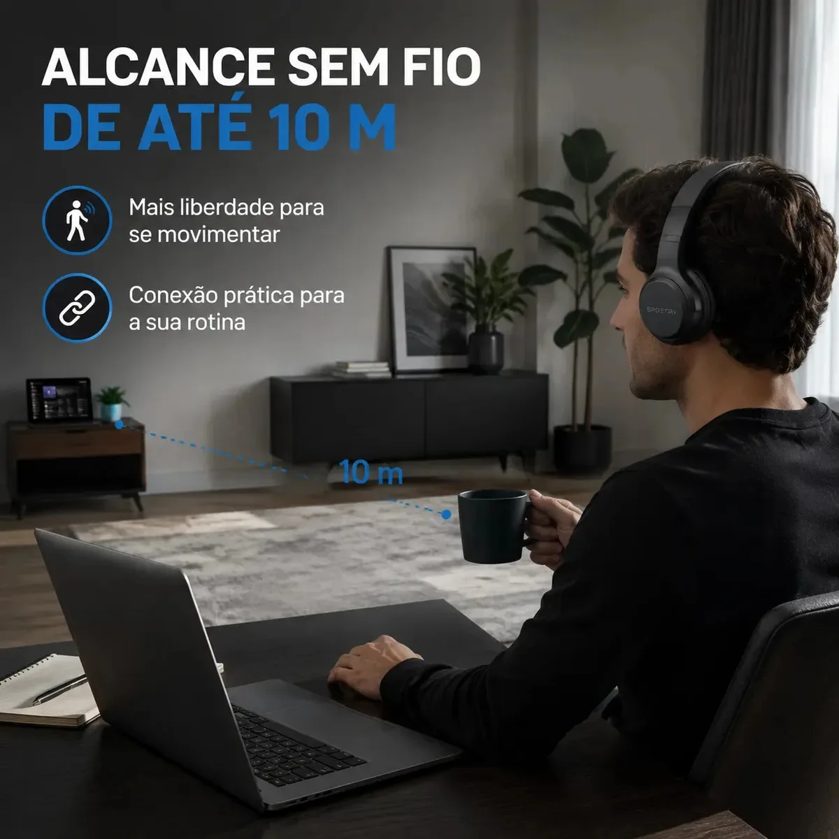 Fone Sem Fio Fone Over Ear Fone De Ouvido Bluetooth Sem Fio foto 2
