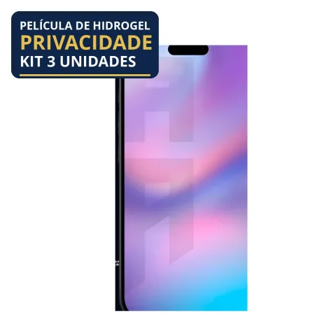 Kit 3 Películas Hidrogel Privacidade iPhone 17
