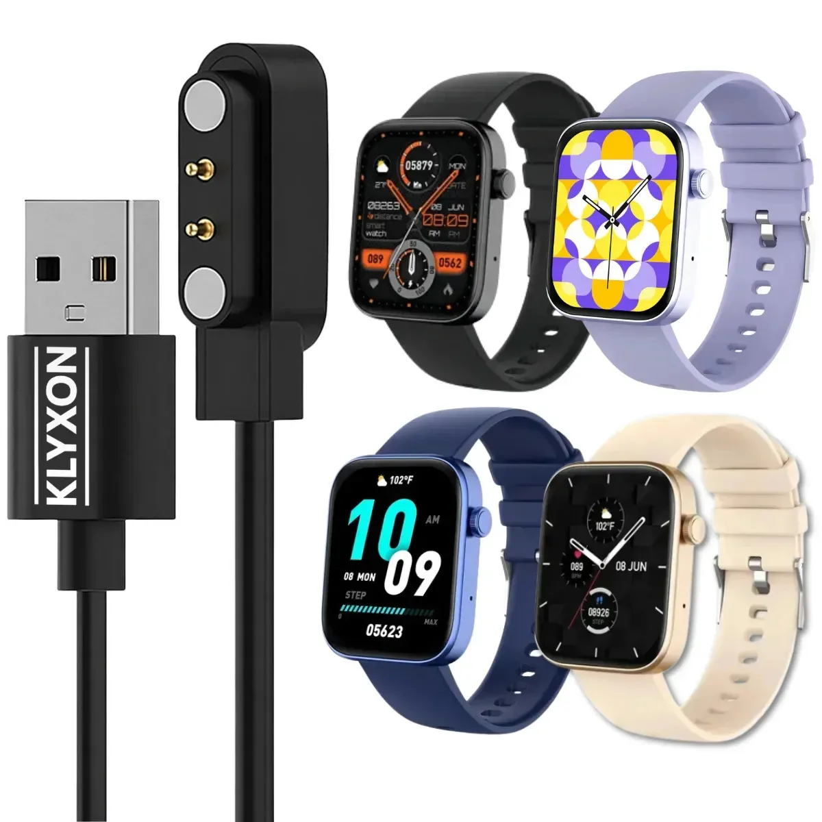 Usb Carregador para relógio inteligente magnético Colmi P71