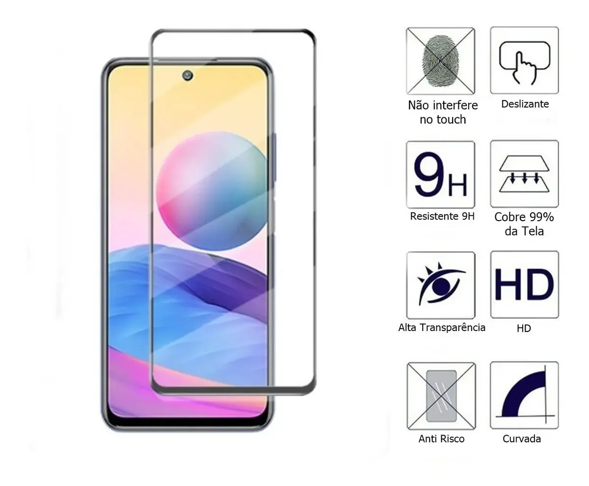 Película Vidro Temperado 3d Full Cover Redmi Note 10 5g 6.5 foto 3