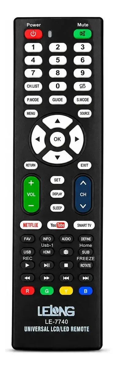 Controle Remoto Universal LELONG LE-7740 Preto foto 2