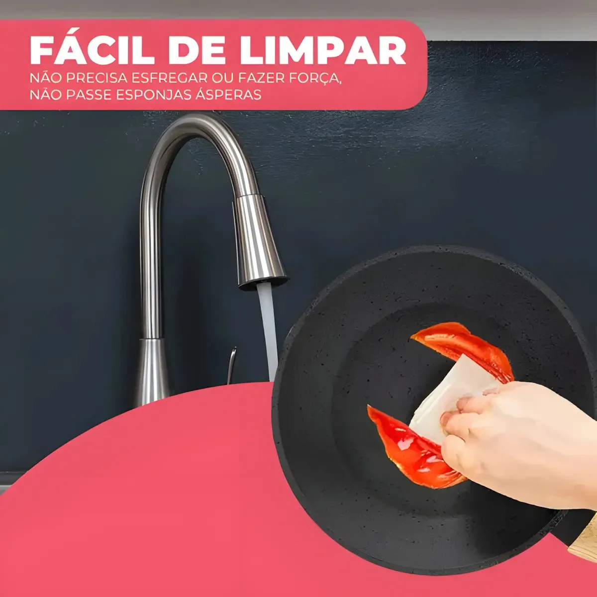 Frigideira Ceramica Antiaderente Cozinha Forno Cooktop foto 3