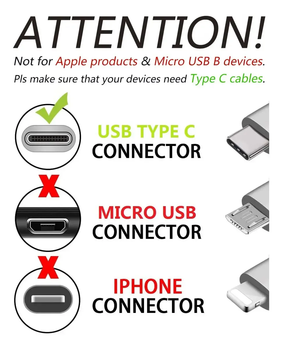Cabo Usb C para USB C, cabo tipo C para tipo C, pacote foto 2