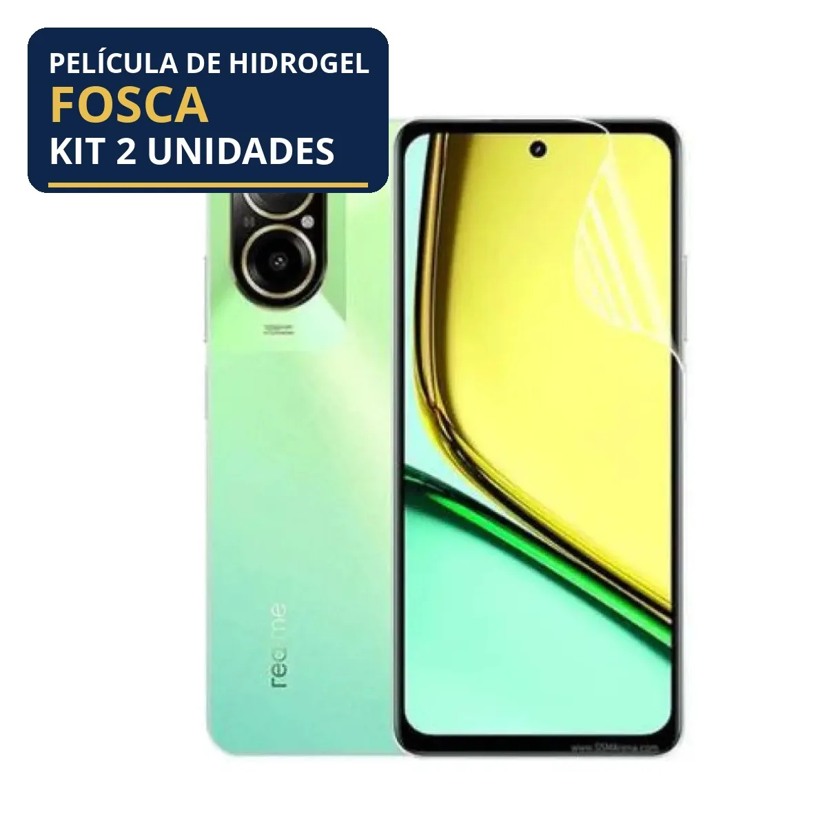 Kit 2 Películas Hidrogel Fosca Realme C67
