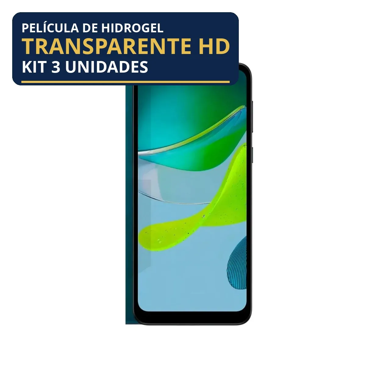 Kit 3 Películas Hidrogel Transparente Moto E13