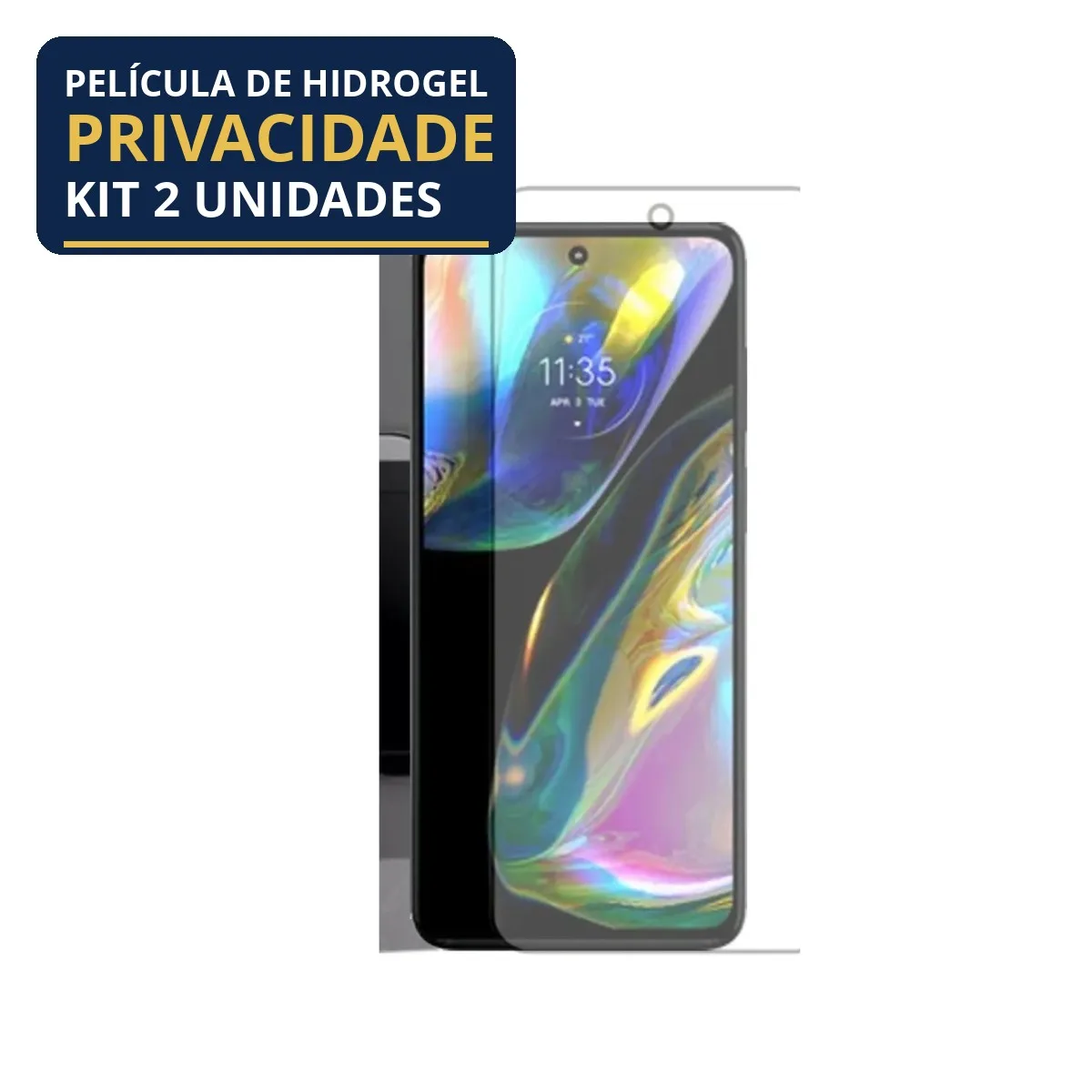 Kit 2 Películas Hidrogel Privacidade Moto G82