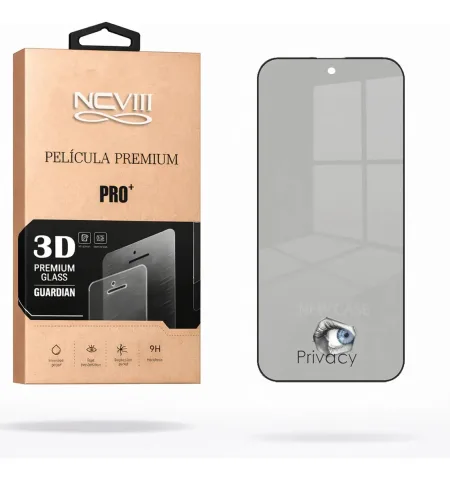 Película Vidro Privacidade Impacto 3d Para Moto G17 Xt2623