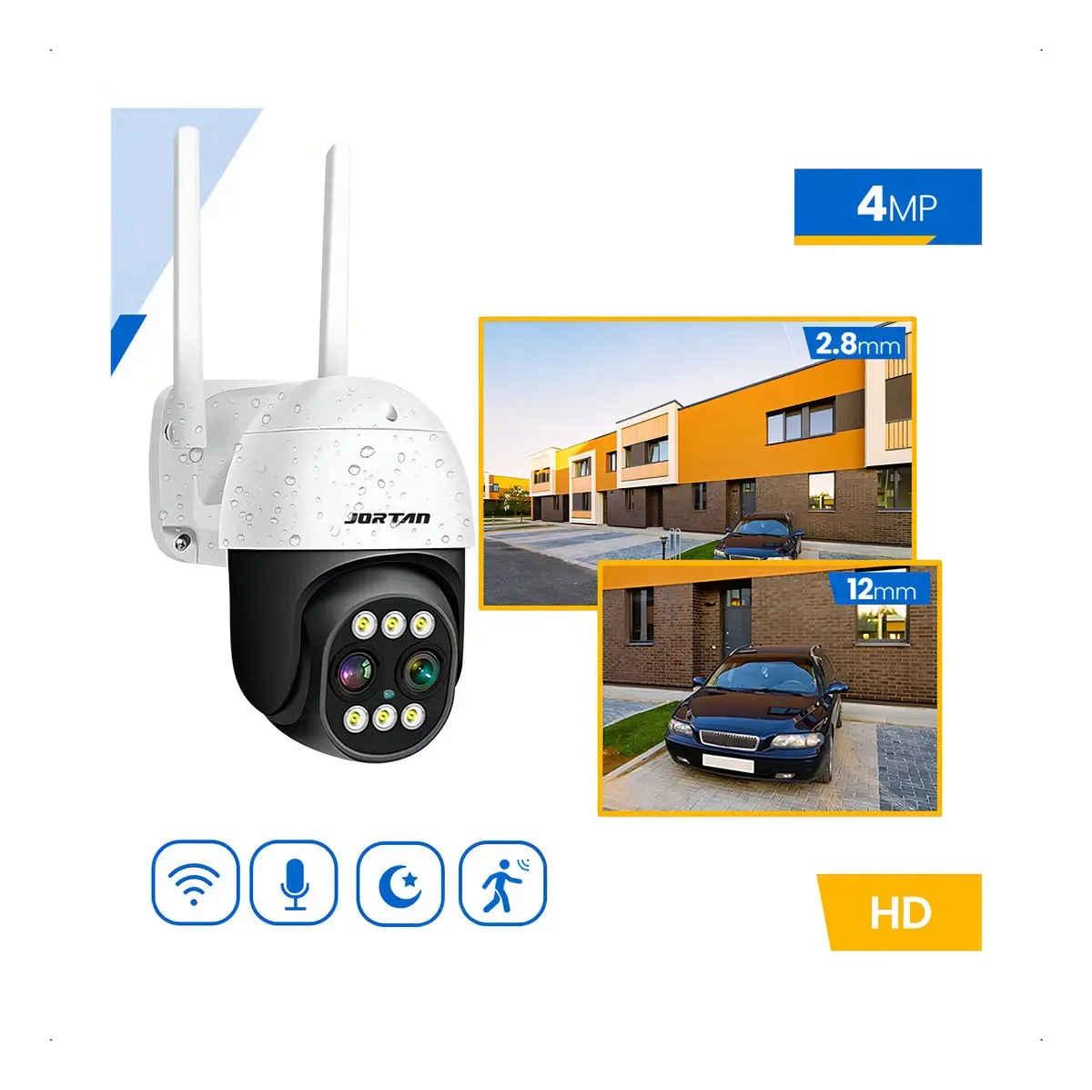 Câmera Wifi Ip Segurança Lente Dupla Ip66 Infravermelho foto 3