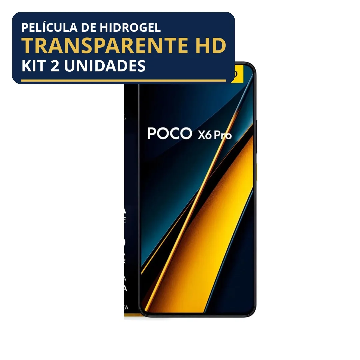 Kit 2 Películas Hidrogel Transparente Poco X6 Pro