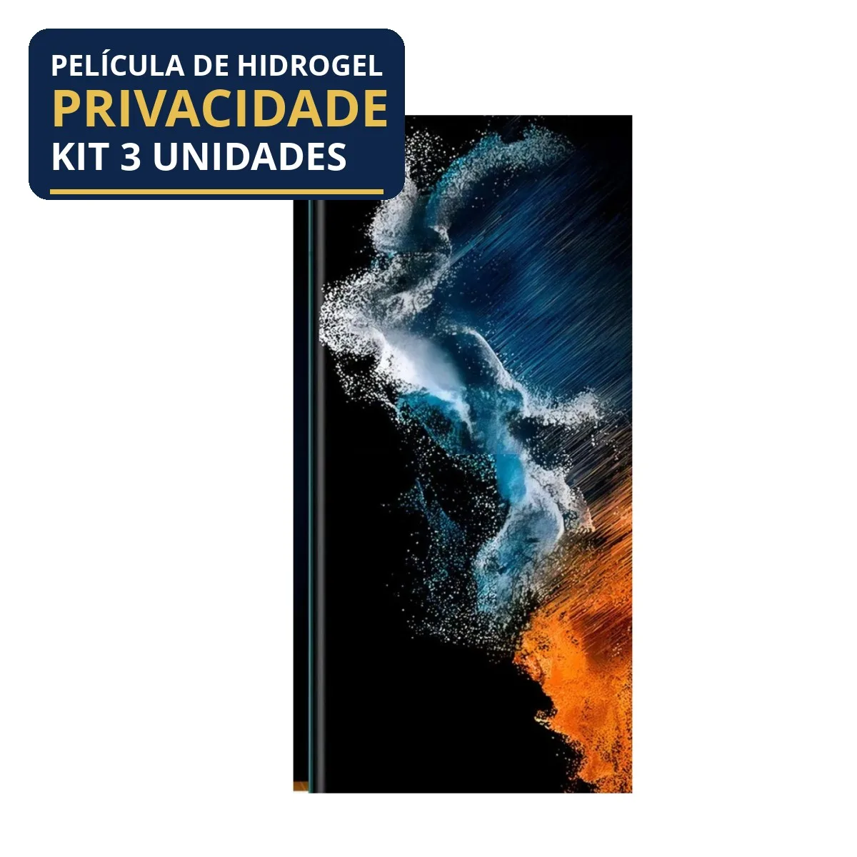 Kit 3 Películas Hidrogel Privacidade Galaxy S22 Ultra