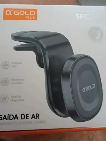 Suporte Magnético Veicular Saída De Ar Spc-69 Cor Preto
