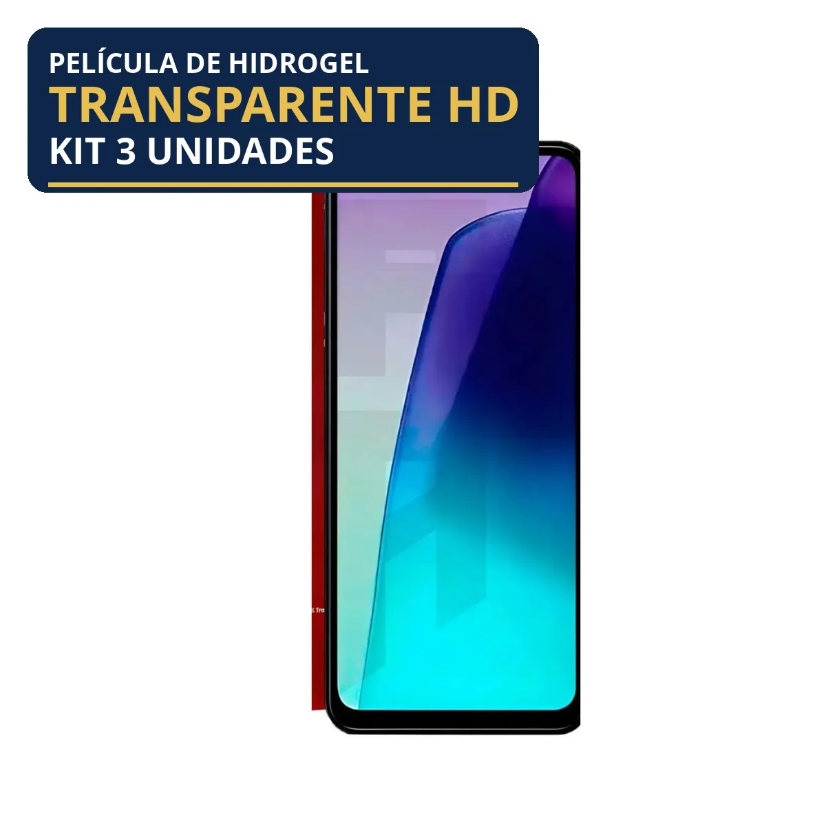 Kit 3 Películas Hidrogel Transparente Redmi 13C